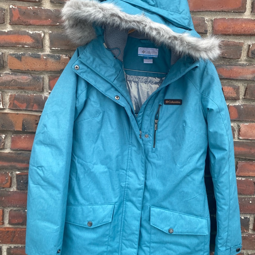 Columbia Women’s Small Teal 3/4 Winter Jacket